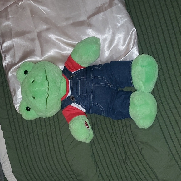 Build A Bear Workshop Green Spring Frog - Picture 1 of 1